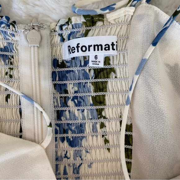 🌿|NWT| Reformation Juliette Dress in Riviera - Picture 8 of 15